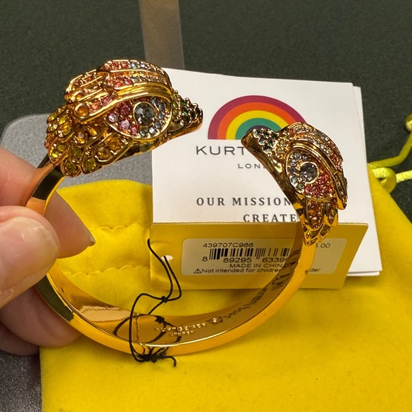 KURT GEIGER Eagle- Gold and Multicolor Embellished -Bracelet - NWT - Picture 7 of 7